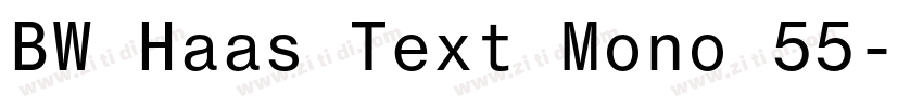 BW Haas Text Mono 55字体转换 BW Haas Text Mono 55字体转换